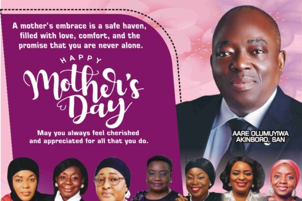 AARE OLUMUYIWA AKINBORO, SAN, CELEBRATES MOTHERS ON MOTHER’S DAY