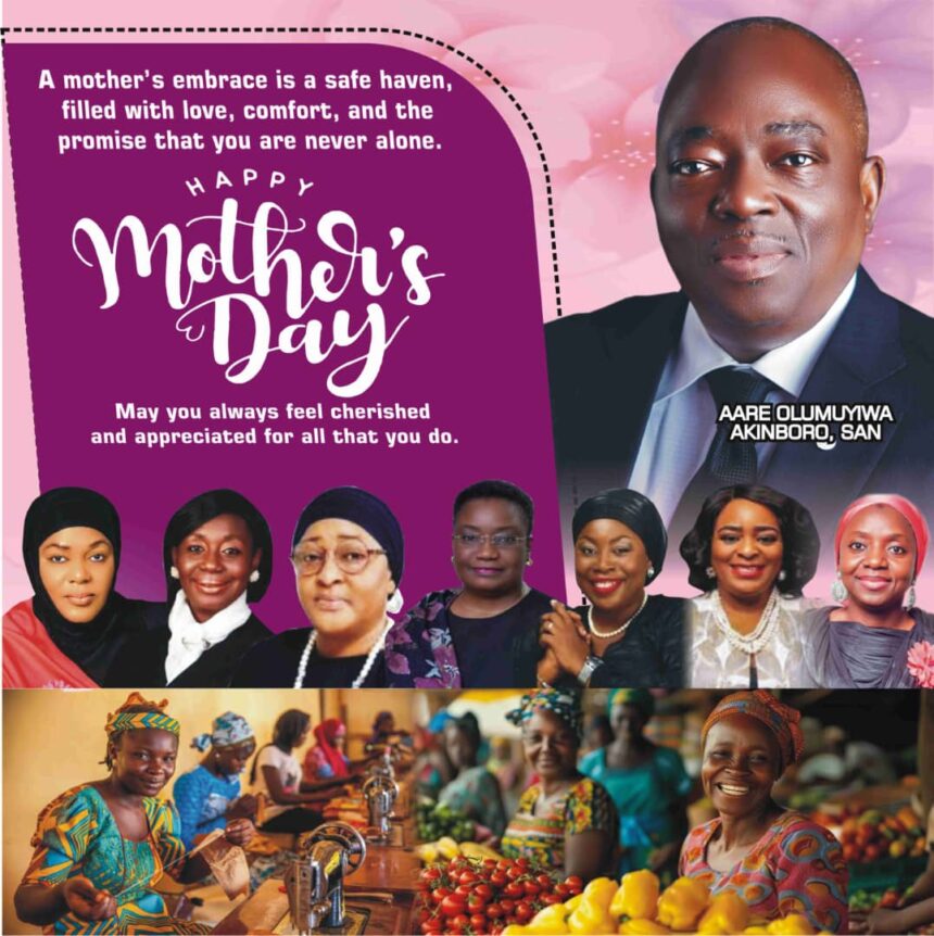 AARE OLUMUYIWA AKINBORO, SAN, CELEBRATES MOTHERS ON MOTHER’S DAY