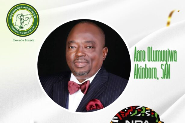 AARE OLUMUYIWA AKINBORO, SAN, APPRECIATES NBA IKORODU BRANCH ON A SUCCESSFUL 2025 LAW WEEK