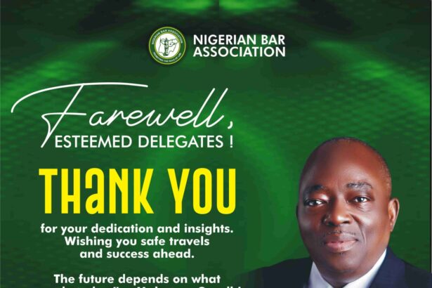 NBA-NEC May 2025: Farewell Message from Aare Olumuyiwa Akinboro, SAN