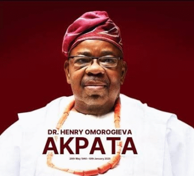 Aare Olumuyiwa Akinboro SAN, Pays Tribute to Dr. Henry Omorogieva Akpata