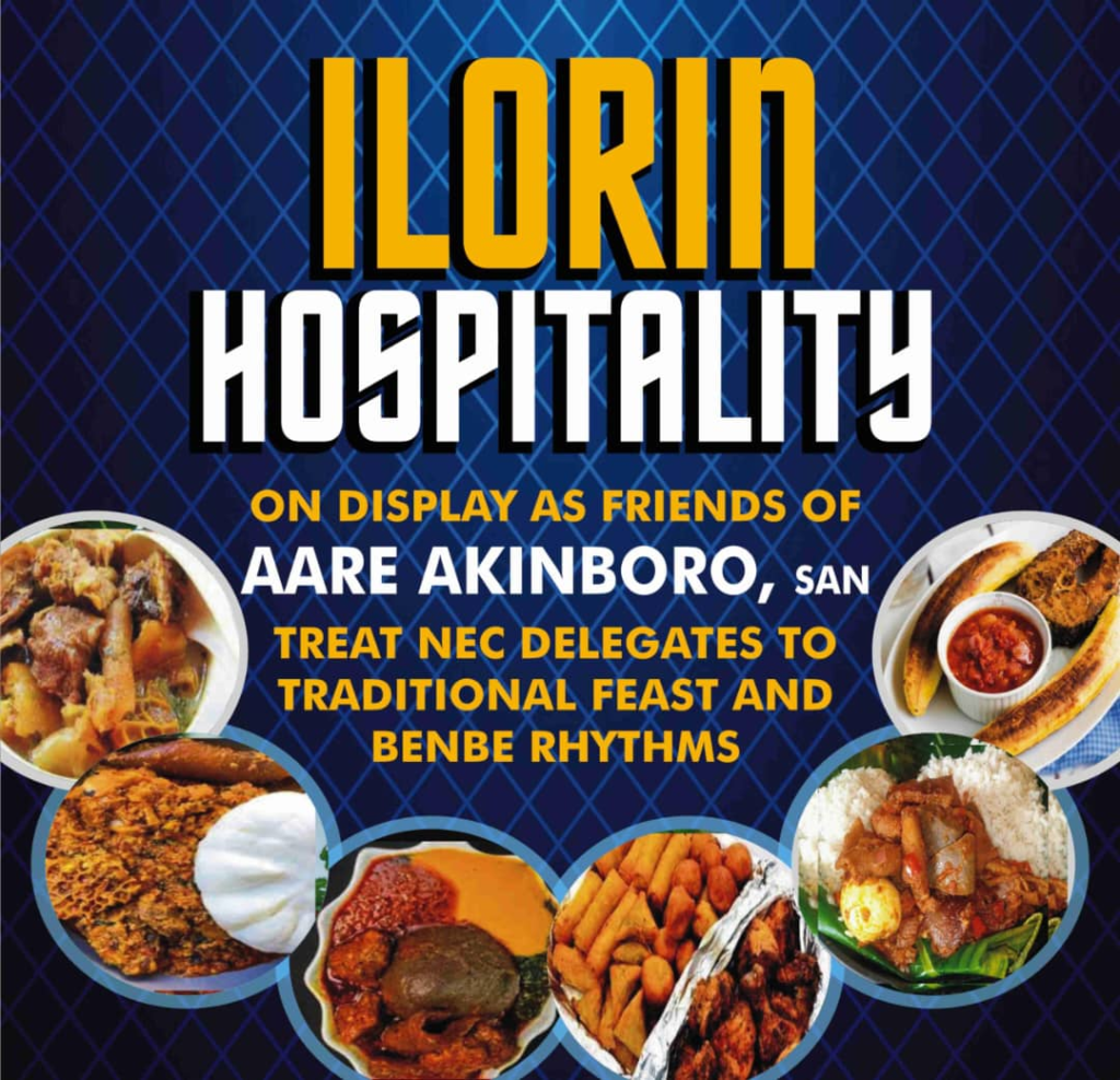 Ilorin Hospitality on Display as Friends of Aare Akinboro, SAN, Treat NEC Delegates to Traditional Feast and Benbe Rhythms