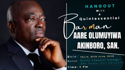 AARE OLUMUYIWA AKINBORO, SAN, TO FEATURE IN “HANGOUT WITH A QUINTESSENTIAL BARMAN” IN PORT HARCOURT