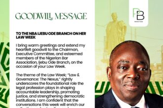 Aare Olumuyiwa Akinboro, SAN, Commends NBA Ijebu Ode Branch for Championing the Cause of Good Governance through Law Week